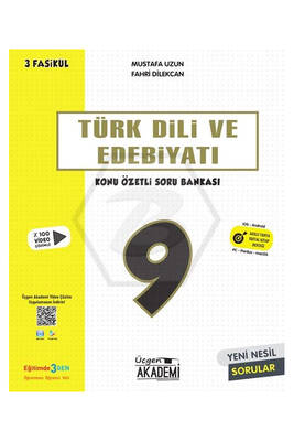Üçgen Akademi Lise 9. Sınıf Türk Dili ve Edebiyatı Konu Özetli Soru Bankası 3 Fasikül - 1