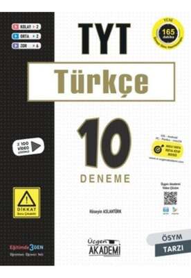 Üçgen Akademi TYT Türkçe 10 lu Deneme Sınavı - 1