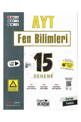 Üçgen Akademi AYT Fen Bilimleri 15 Deneme - 1