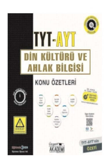 Üçgen Akademi Yayınları 2024 TYT-AYT Din Kültürü ve Ahlak Bilgisi Konu Özetleri - 1