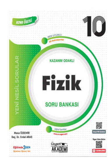 Üçgen Akademi Yayınları 10.Sınıf Fizik Konunun Özü Soru Bankası - 1