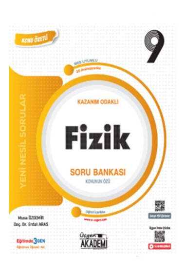 Üçgen Akademi Yayınları 2024 9.Sınıf Fizik Kazanım Odaklı Soru Bankası - 1