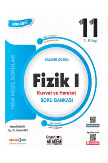 Üçgen Akademi Yayınları 11.Sınıf Fizik I Kazanım Odaklı Soru Bankası - 1