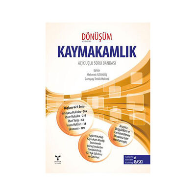 ​Umuttepe Yayınları Kaymakamlık Dönüşüm Açık Uçlu Soru Bankası - 1