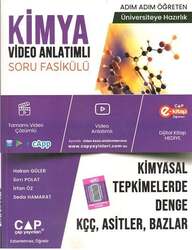 Çap Yayınları - Üniversiteye Hazırlık Kimya Kimyasal Tepkimeler Denge Asitler Konu Anlatımlı Soru Fasikülü Çap Yayınları