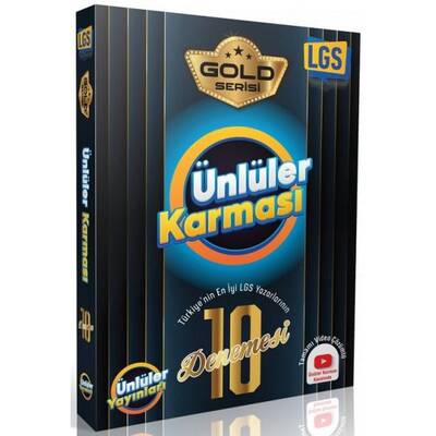 Ünlüler Karması Yayınları LGS 10 Deneme Gold Serisi - 1