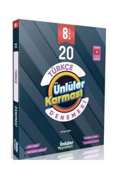 Ünlüler Karması Yayınları - Ünlüler Karması 8. Sınıf Türkçe 20 Branş Deneme