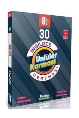 Ünlüler Karması 8. Sınıf İngilizce 30 Deneme - 1