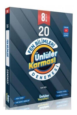 Ünlüler Karması 8. Sınıf Fen Bilimleri 20 Deneme - 1