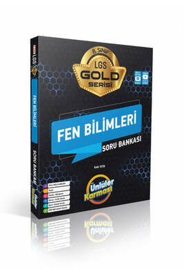Ünlüler Karması Yayınları 8.Sınıf. LGS Fen Bilimleri Gold Serisi Soru Bankası - 1