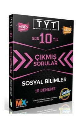 Ünlüler Yayınları TYT Sosyal Bilimler Son 10 Yıl Çıkmış Sorular 10 Deneme - 1