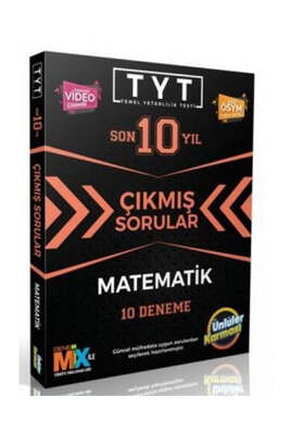 Ünlüler Yayınları TYT Matematik Son 10 Yıl Çıkmış Sorular 10 Deneme - 1