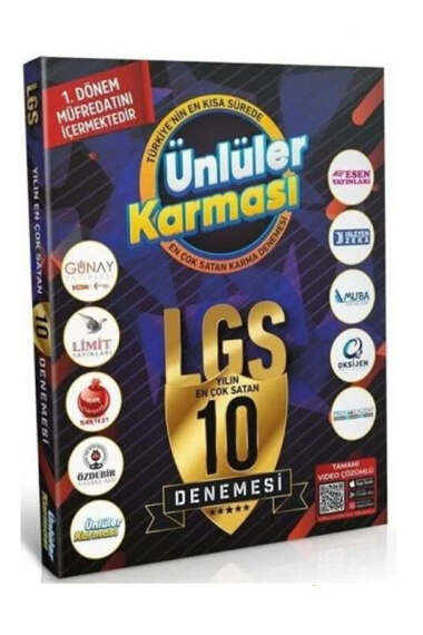 Ünlüler Karması Yayınları 8.Sınıf LGS 1.Dönem 10lu Deneme - 1