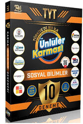 Ünlüler Karması Yayınları - Ünlüler Karması Yayınları TYT Sosyal Bilimler 10 Deneme