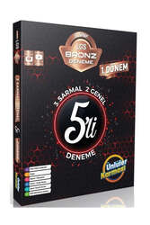 Ünlüler Karması Yayınları - Ünlüler Yayınları 8 Sınıf LGS Bronz 5 li Sarmal Deneme