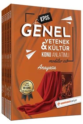 Uzman Kariyer Yayınları 2021 KPSS Genel Yetenek Kültür Konu Anlatımlı Modüler Set (6 Kitap) - 1