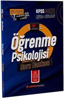 Uzman Kariyer Yayınları 2023 KPSS Eğitim Bilimleri Öğrenme Psikolojisi Soru Bankası - 1