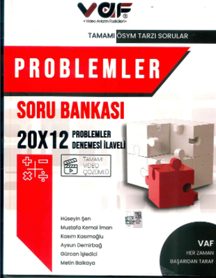 VAF Yayınları TYT Problemler Soru Bankası (20x12 Problemler Denemesi) İlaveli - 1