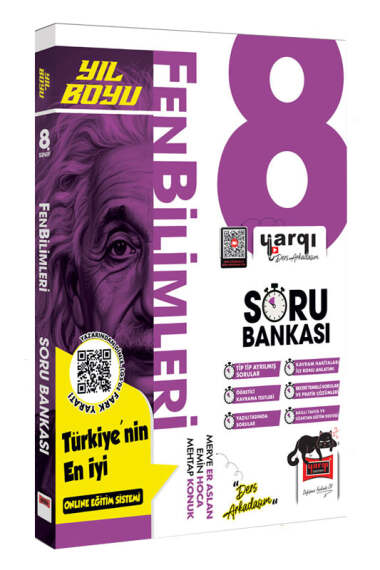 Yargı Ders Arkadaşım 8.Sınıf LGS Fen Bilimleri Yıl Boyu Soru Bankası - 1