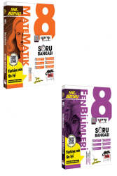 Yargı Ders Arkadaşım 8.Sınıf LGS Fen Bilimleri-Matematik Yıl Boyu Soru Bankası Seti (2 Kitap) - Yargı Ders Arkadaşım