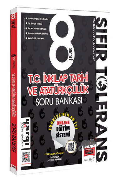Yargı Ders Arkadaşım 8.Sınıf Sıfır Tolerans T.C. İnkılap Tarihi ve Atatürkçülük Soru Bankası - 1