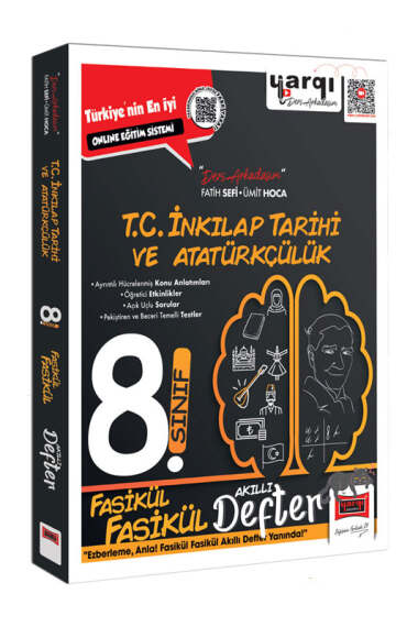 Yargı Ders Arkadaşım 8.Sınıf T.C İnkılap Tarihi ve Atatürkçülük Fasikül Fasikül Akıllı Defter - 1