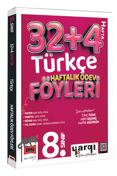 Yargı Ders Arkadaşım 8.Sınıf Türkçe 32+4 Haftalık Ödev Föyleri - 1