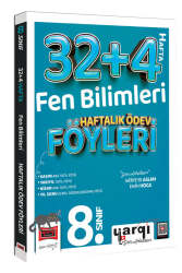 Yargı Ders Arkadaşım 8.Sınıf Fen Bilimleri 32+4 Haftalık Ödev Föyleri - Yargı Ders Arkadaşım