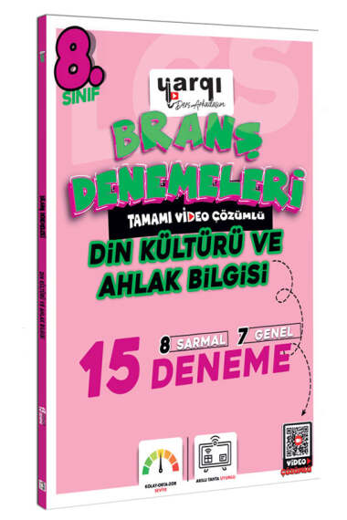 Yargı Ders Arkadaşım 8.Sınıf Tamamı Video Çözümlü Din Kültürü ve Ahlak Bilgisi 15 Branş Denemeleri - 1