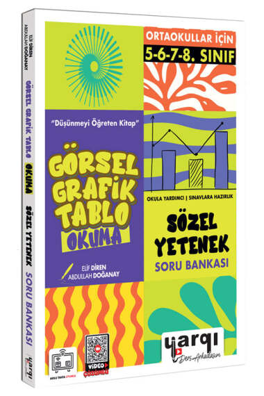 Yargı Ders Arkadaşım Ortaokullar İçin Görsel Grafik Tablo Okuma Sözel Yetenek Soru Bankası - 1