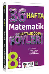Yargı Ders Arkadaşım 8.Sınıf Matematik 36 Haftalık Ödev Föyleri - Yargı Ders Arkadaşım