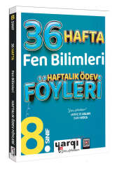 Yargı Ders Arkadaşım 8.Sınıf Fen Bilimleri 36 Haftalık Ödev Föyleri - Yargı Ders Arkadaşım