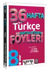Yargı Ders Arkadaşım 8.Sınıf Türkçe 36 Haftalık Ödev Föyleri - Yargı Ders Arkadaşım