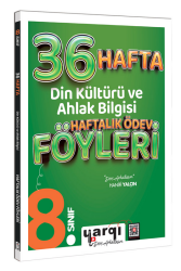 Yargı Ders Arkadaşım 8. Sınıf Din Kültürü ve Ahlak Bilgisi 36 Haftalık Ödev Föyleri - Yargı Ders Arkadaşım