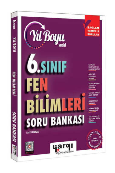 Yargı Ders Arkadaşım 6.Sınıf Fen Bilimleri Yıl Boyu Soru Bankası - 1