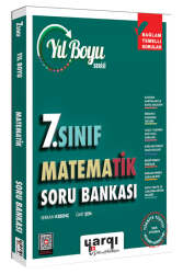 Yargı Ders Arkadaşım 7.Sınıf Matematik Yıl Boyu Soru Bankası - Yargı Ders Arkadaşım