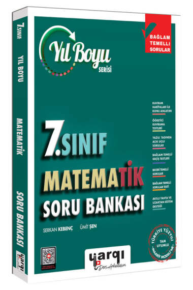 Yargı Ders Arkadaşım 7.Sınıf Matematik Yıl Boyu Soru Bankası - 1