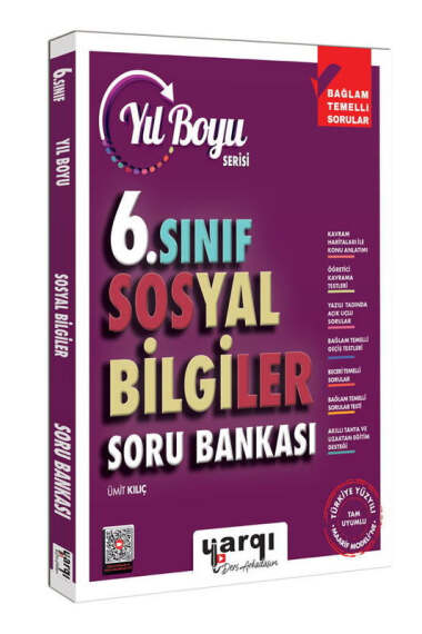 Yargı Ders Arkadaşım 6.Sınıf Yıl Boyu Sosyal Bilgiler Soru Bankası - 1