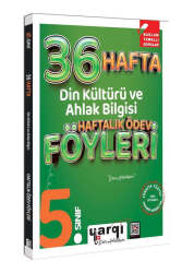 Yargı Ders Arkadaşım 5.Sınıf Din Kültürü ve Ahlak Bilgisi 36 Haftalık Ödev Föyleri - Yargı Ders Arkadaşım