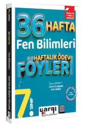 Yargı Ders Arkadaşım 7.Sınıf Fen Bilimleri 36 Haftalık Ödev Föyleri - Yargı Ders Arkadaşım