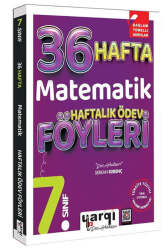 Yargı Ders Arkadaşım 7.Sınıf Matematik 36 Haftalık Ödev Föyleri - Yargı Ders Arkadaşım