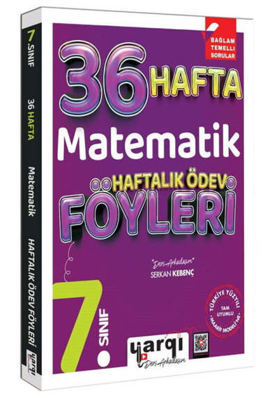 Yargı Ders Arkadaşım 7.Sınıf Matematik 36 Haftalık Ödev Föyleri - 1