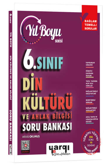 Yargı Ders Arkadaşım 6.Sınıf Din Kültürü ve Ahlak Bilgisi Yıl Boyu Soru Bankası - 1
