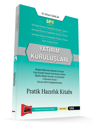 Yargı Yayınları SPK Yatırım Kuruluşları Pratik Hazırlık Kitabı - 1