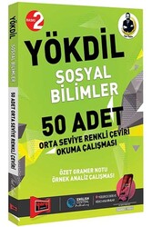 Yargı Yayınları - Yargı Yayınları YÖKDİL Sosyal Bilimler 50 Adet Orta Seviye Renkli Çeviri Okuma Çalışması