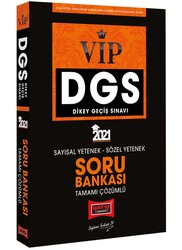 Yargı Yayınları - Yargı Yayınları 2021 DGS VIP Sayısal Sözel Yetenek Tamamı Çözümlü Soru Bankası