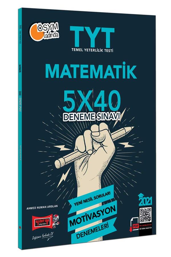 Yargı Yayınları 2021 TYT Matematik 5×40 Motivasyon Deneme Sınavı