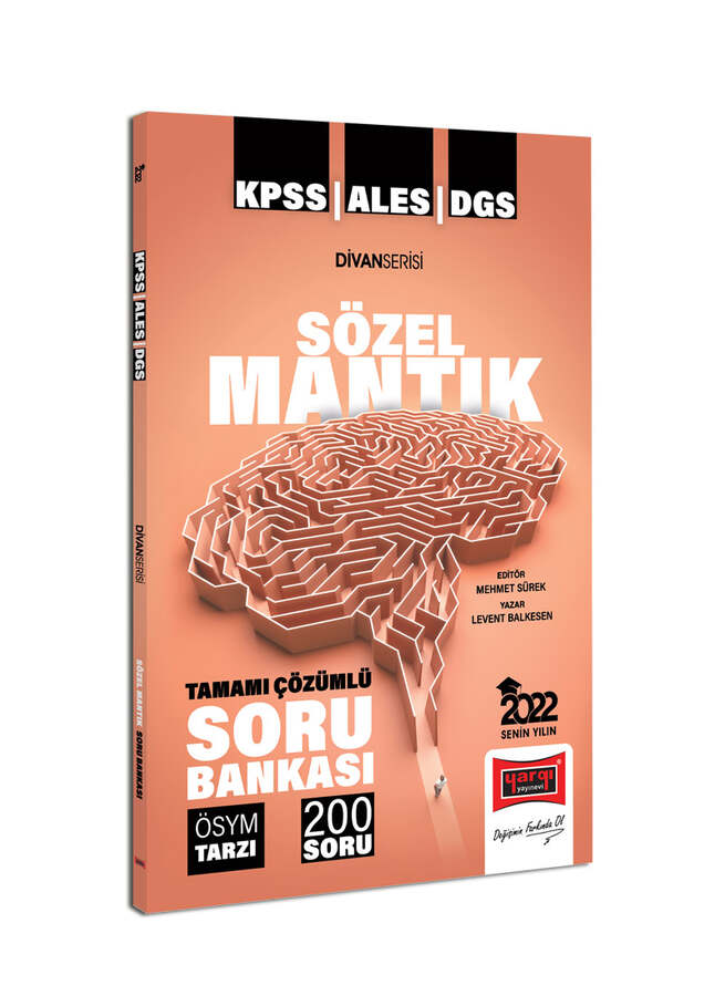Yargı Yayınları 2022 KPS ALES DGS Divan Serisi Sözel Mantık Tamamı Çözümlü Soru Bankası