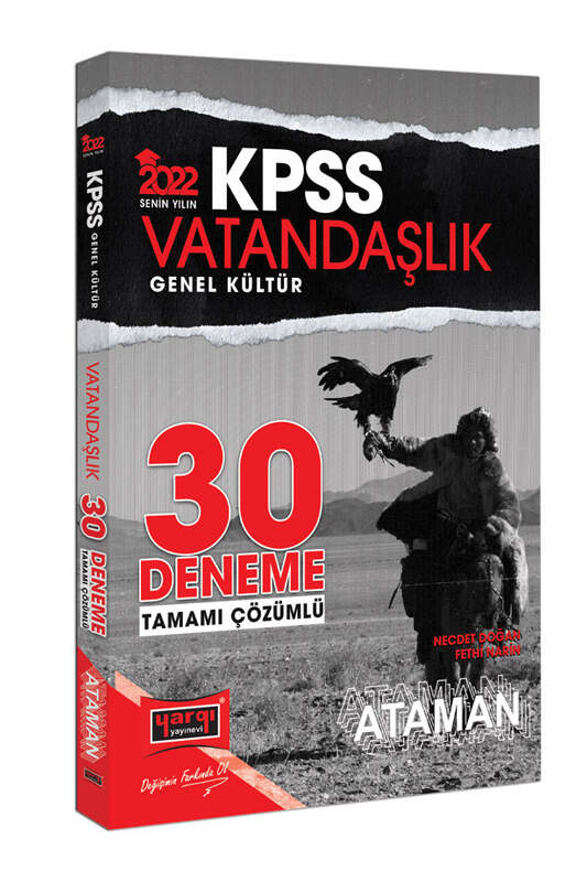 Yargı Yayınları 2022 KPSS Genel Kültür Ataman Vatandaşlık Tamamı Çözümlü 30 Deneme