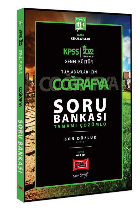 Yargı Yayınları 2022 KPSS Genel Kültür Son Düzlük Coğrafya Tamamı Çözümlü Soru Bankası